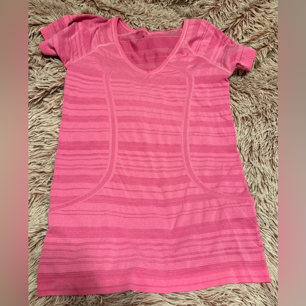 Pink lululemon shirt